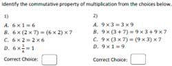 Commutative Property of Multiplication Worksheets