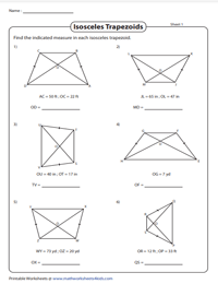 Isosceles Trapezoids | Find the indicated length