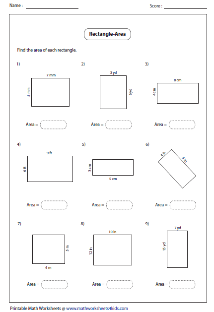 rectangle-worksheets
