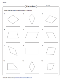 Identifying a Rhombus | Without Dimensions