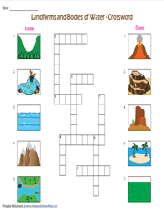Geographical Features | Crossword