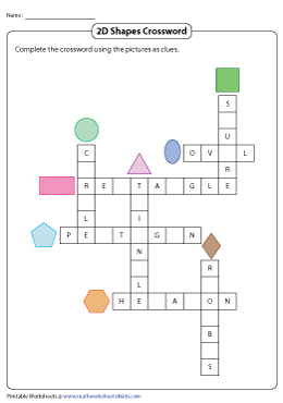 2D Shapes Crossword Puzzle