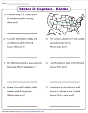 States and Capitals | Who am I?