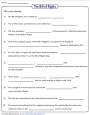 Bill of Rights | Fill in the blanks
