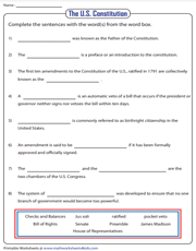 U.S. Constitution | Fill in the blanks