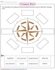 Compass Rose | Cut and Glue Activity