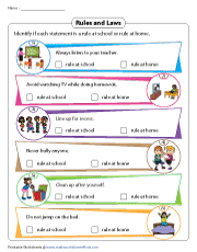 Recognizing School Rules and Home Rules