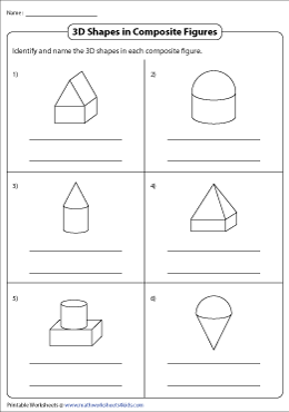 Identifying 3D Shapes in Composite Figures