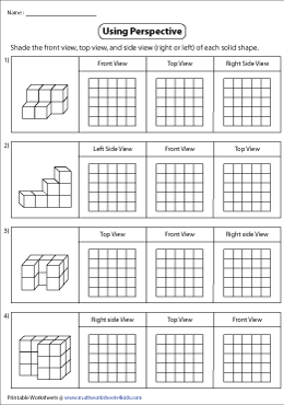 Shading Views of Solid Blocks in Grids