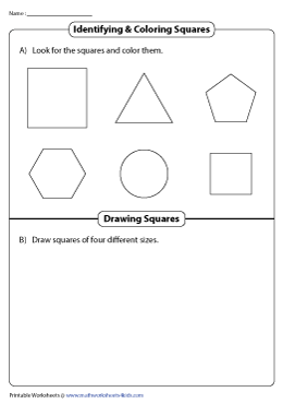 Identifying and Coloring Squares