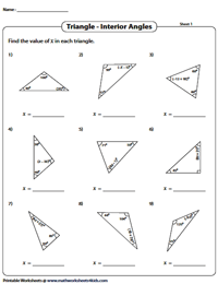 Interior Angles | Solve for 'x'