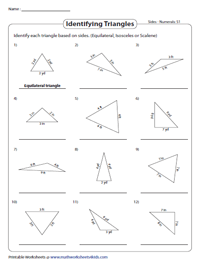 Classifying Triangles Based on Side Measures
