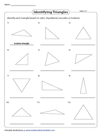 Classifying Triangles Based on Sides | No Measures