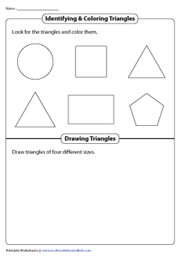 Identifying, Coloring, and Drawing Triangles