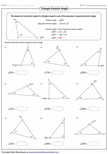 Interior Angles Place Of A Triangle Issues