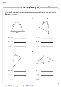 Solving Triangles - Type 1