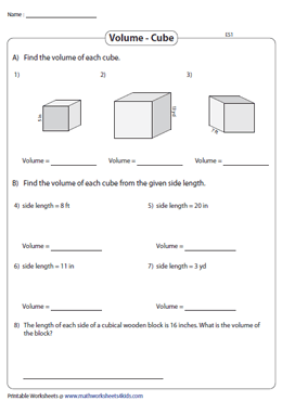 Volume of Cubes | Integers - Easy