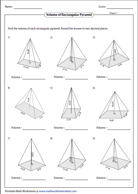 Surface Area Cylinder Worksheets