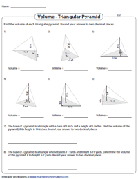 Find the Volume of Triangular Pyramids | Easy