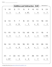 2-Digit and 1-Digit Addition and Subtraction | 1-Minute Drills - Regrouping