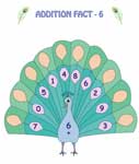 Peacock Themed Addition Facts