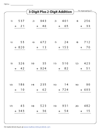 Adding 3-Digit and 2-Digit Numbers | Standard - No Regrouping