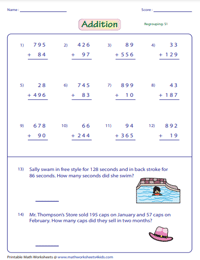 Adding 3-Digit and 2-Digit Numbers | With Word Problems - Regrouping