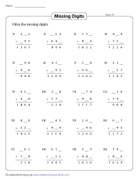 Finding Missing Digits - Easy