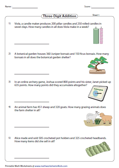 addition-word-problems-worksheets