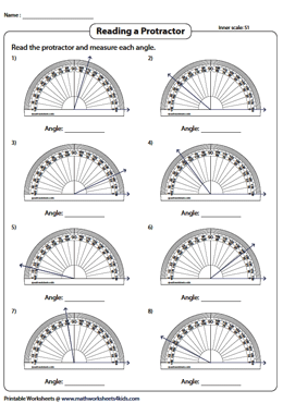 Reading a Protractor | 1-Degree Increments