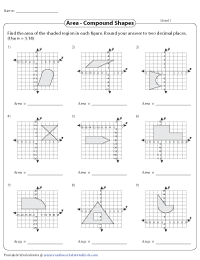 Area of Compound Shapes on Grids