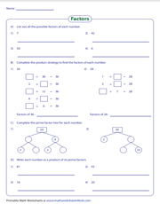 Grade 4 Worksheets