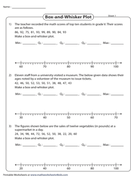 Make a Box-and-Whisker Plot: Word Problems