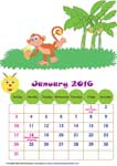 Calendar 2016: Jungle Theme