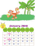 Calendar 2018: Jungle Theme