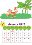 Calendar 2019: Jungle Theme