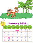 Calendar 2020: Jungle Theme