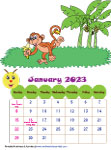Calendar 2023: Jungle Theme