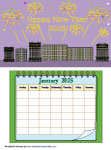 Themed blank calendars