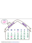 Draw and color the calendar