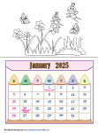 Color the calendar themes