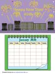 Themed blank calendars