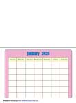 Draw and complete the calendar