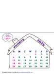 Draw and color the calendar