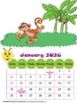 Calendar 2026: Jungle Theme