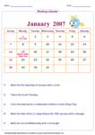Marking monthly calendar: Easy