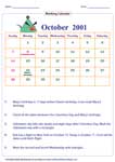 Marking monthly calendar: Medium