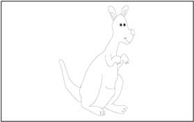 Kangaroo Coloring Page