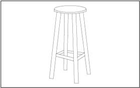 Long Stool Coloring Page
