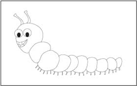 Caterpillar 1 Coloring Page